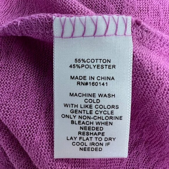 Daily Thread Women Pink Knitted V-Neck Long Sleeves Sweater Top Size Large New - Picture 8 of 9